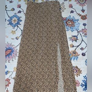 La Hearts Tan and Black Midi Skirt